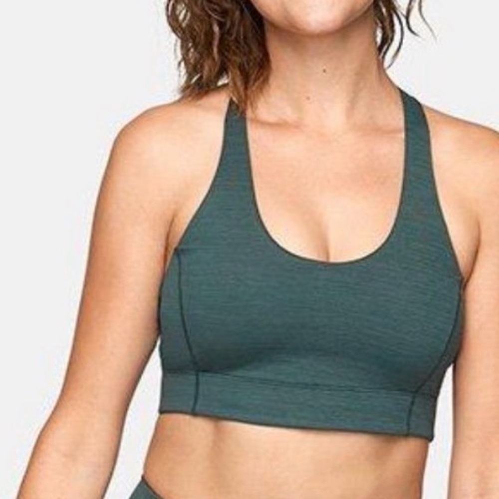 NEW NWT Woman OUTDOOR VOICES evergreen Green Doing Things Sports Bra Sz XXL 2XL